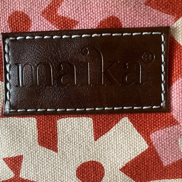 Maika Floral Pink and Red Mini Tote - Picture 2 of 7